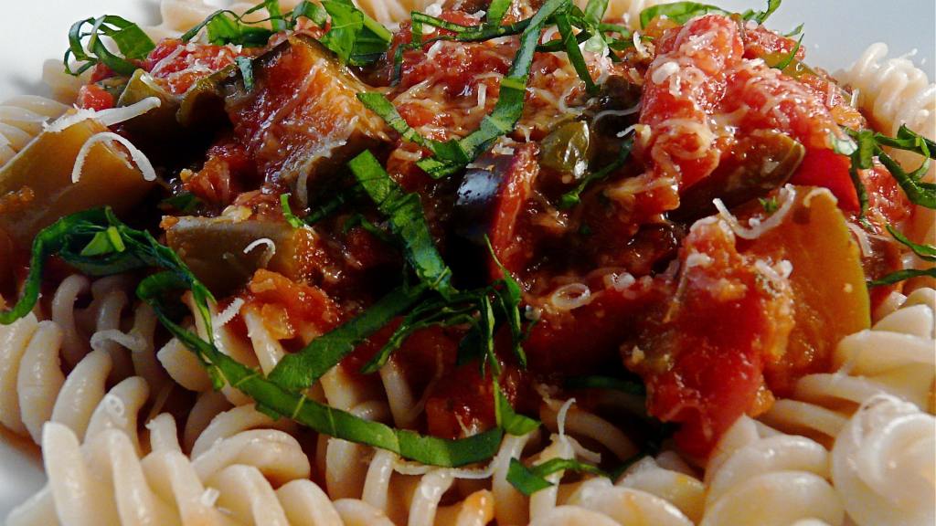 Crock Pot Pasta With Eggplant Sauce Recipe