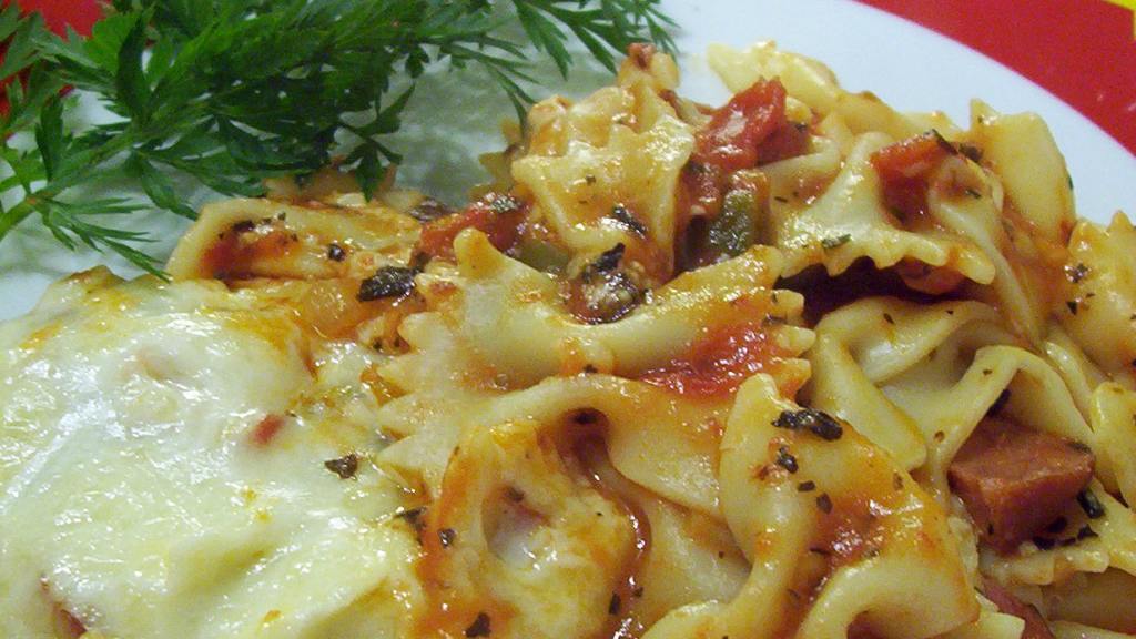 Bow Tie and Pepperoni Casserole Recipe