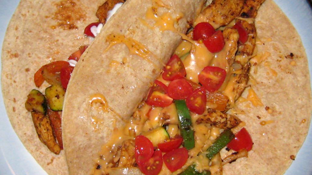 Mark's Low Fat Chicken Fajitas Recipe