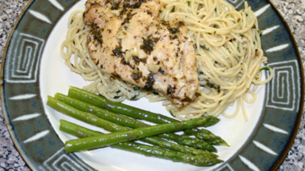 Italian Chicken With New Orleans Spaghetti Bordelaise created by beckas
