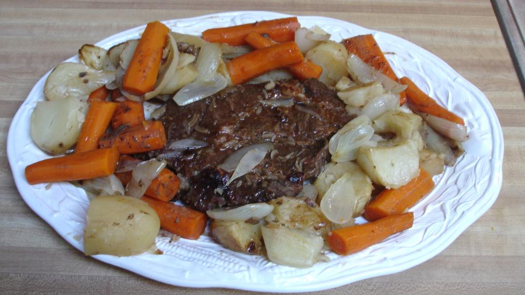Oven Pot Roast With Carrots and Potatoes Recipe