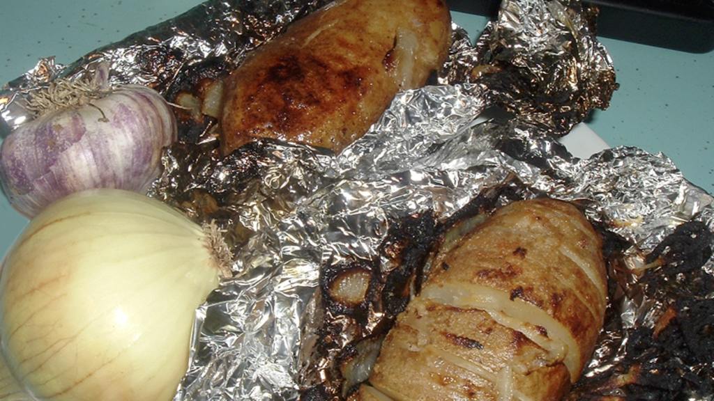 Bbq Potato With Onion & Garlic Recipe