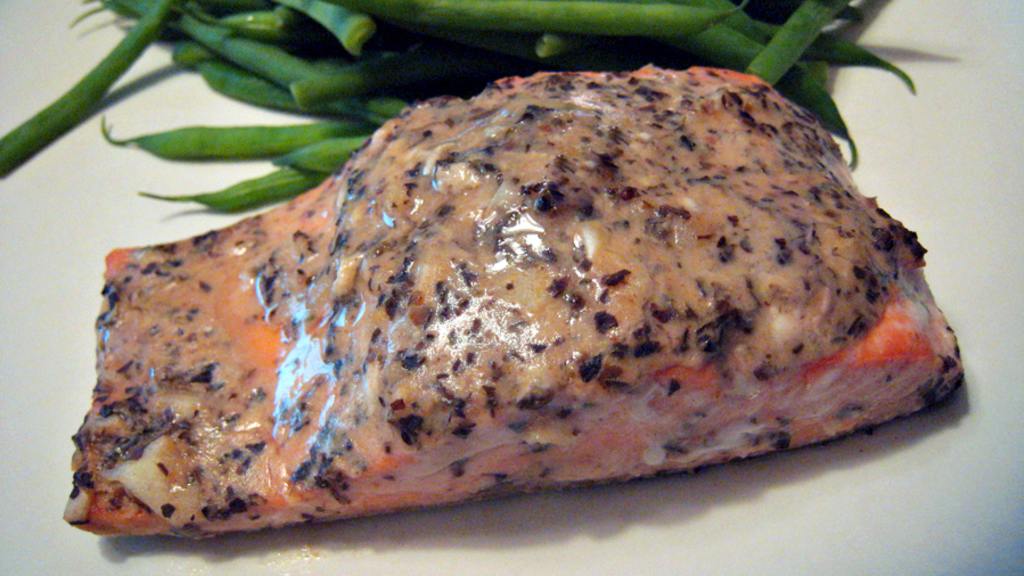 Honey Mustard Basil Salmon Recipe