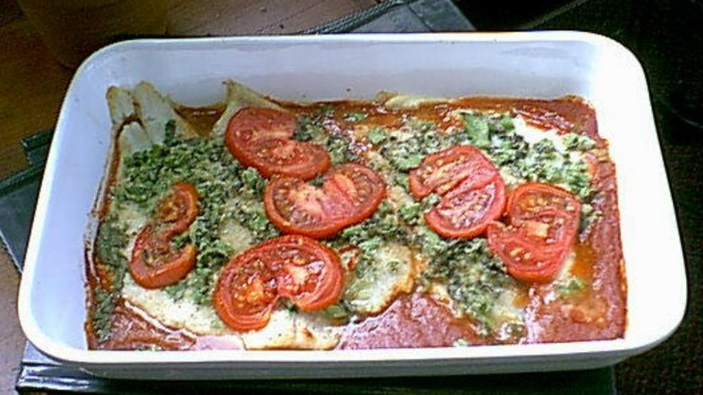 Fresh Tomato & Basil Baked Fish Recipe