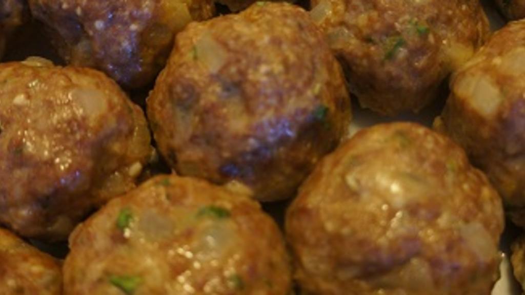 Lightened up Version of Anne Burrell's Excellent Meatballs Recipe