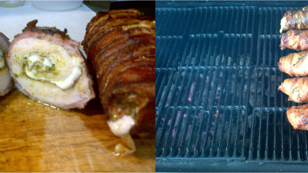 Bacon Wrapped Chicken Breasts Stuffed With Prosciutto and Smoked Recipe