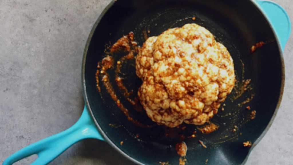 Sumac Za’atar Whole Roasted Cauliflower Recipe