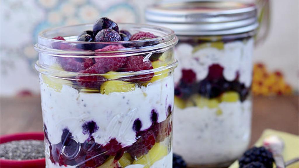 MakeAhead Fruit & Yogurt Breakfast Parfaits Recipe