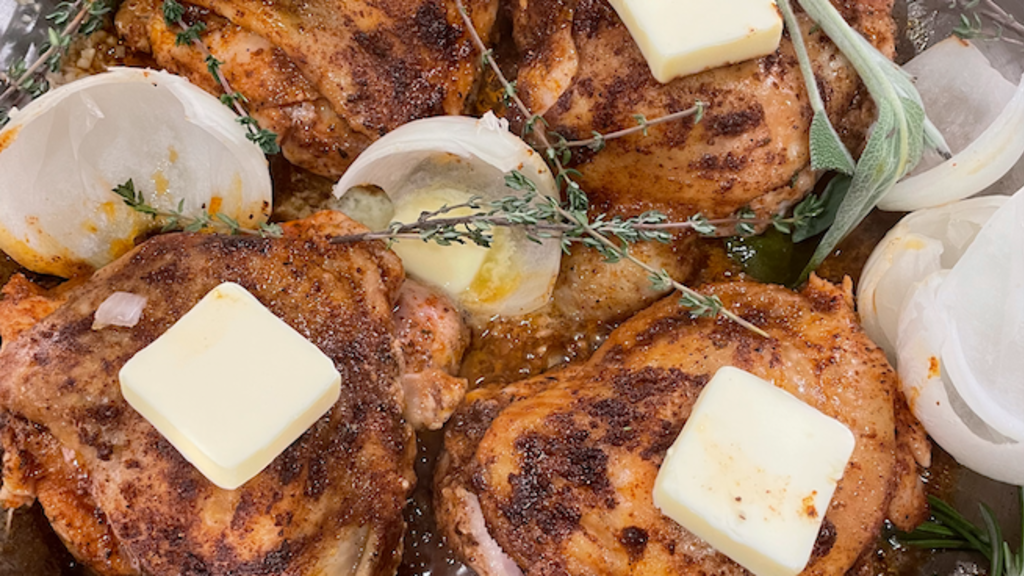 Rosemary, Sage & Thyme Seared, Baked Chicken Recipe