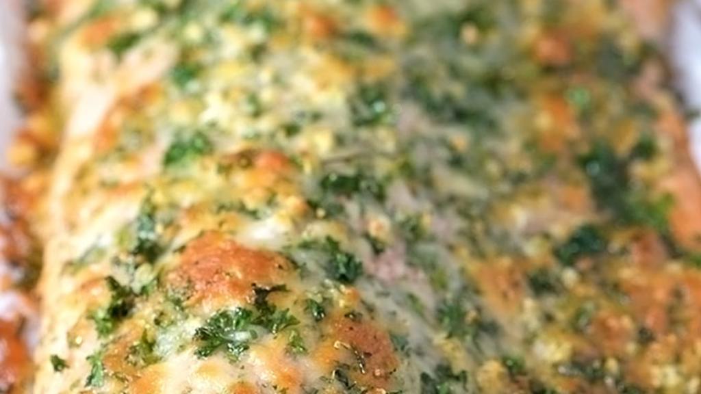 BAKED SALMON WITH PARMESAN HERB CRUST Recipe - Food.com
