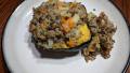 Sausage and Apple Stuffed Acorn Squash created by Dr.JenLeddy