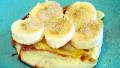 English Muffins Topped With Bananas and Cinnamon Sugar. created by Boomette