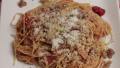 Spaghetti Topped With Crispy Bacon and Breadcrumbs created by Rita1652