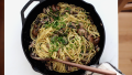 Pasta with Mushroom Garlic Sauce created by Ashley Cuoco