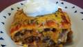 Beefy Layered Burrito Casserole created by Parsley