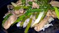Ginger Chicken Asparagus Stir Fry created by justcallmetoni