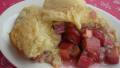 Easy Rhubarb Cobbler created by ChefLee