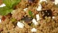 Whole Wheat Couscous With Plums, Goat Cheese and Fresh Mint created by GaylaJ