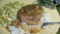 Veal or Turkey Burgers W/Onion Gravy (Low Fat!) created by Chef shapeweaver 
