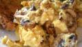 Scrambled Eggs With Mushrooms, Onions and Parmesan Cheese created by Bergy