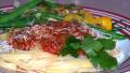 Roasted Red Pepper & Tomato Sauce over Linguine created by Rita1652