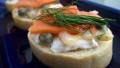 Smoked Salmon, Goat Cheese and Mustard Crouton created by Parsley