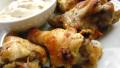 Garlic-Lime Chicken Wings With Chipotle Mayonnaise created by gailanng
