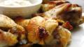 Garlic-Lime Chicken Wings With Chipotle Mayonnaise created by gailanng