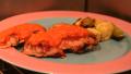 Pan-Fried Chicken With Red Pepper Pesto created by fluffernutter