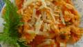 Bow Tie Pasta With Roasted Red Pepper and Cream Sauce created by Raspberry Cordial