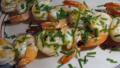 Lemon, Garlic and Basil Shrimp Skewers created by Papa D 1946-2012
