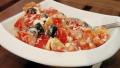 Bell Pepper (Capsicum) Salad With Feta and Black Olives created by Boomette