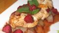 Low Fat Chicken Medallions With Cinnamon Raspberry  Pear Sauce created by The Flying Chef