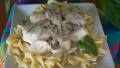 Chicken & Cream of Mushroom over Egg Noodles created by EdandTheresa