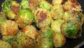 Cheesy Fried Brussels Sprouts created by Chef PotPie