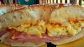 Awesome Breakfast Bagel Sandwich created by CookingONTheSide 