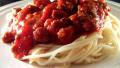 Slow Cooker (Crock Pot) Spaghetti Sauce With Marvelous Meatballs created by Vseward Chef-V