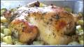Roast Chicken Stuffed with Herbed Potatoes created by kzbhansen