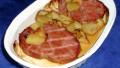 Ham Steaks with Apple Topping created by Bergy