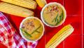 Summer Corn Chowder With Scallions Bacon & Potatoes created by LimeandSpoon
