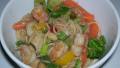 Linguine With Scallops and Shrimp in Thai Green Curry Sauce created by Huskergirl