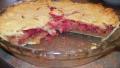 Rhubarb Raspberry Pie created by Aunty Peach
