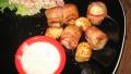 Bacon Wrapped Sea Scallops Served on Creamy Brie Sauce created by catalinacrawler