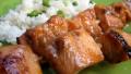 Soy Glazed Salmon Kabobs created by gailanng