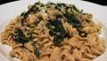 Whole Wheat Rotini With Spicy Turkey Sausage and Mustard Greens created by loof751