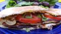 The Traditional Cyprus Sandwich With Halloumi, Onions and Tomato created by LifeIsGood