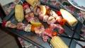 Greek Salmon and Seafood Skewers created by Outta Here