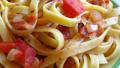 Tomato, Bacon and Onion Fettuccine created by Breezytoo