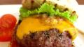 Cheddar Burgers With Balsamic Onions and Chipotle Ketchup created by Andi Longmeadow Farm