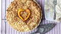 Peach Custard Pie With Streusel Topping created by Swirling F.